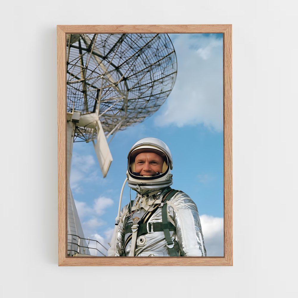 Poster L'Astronaute et le Télescope – affiche Astronautes (vue 4)